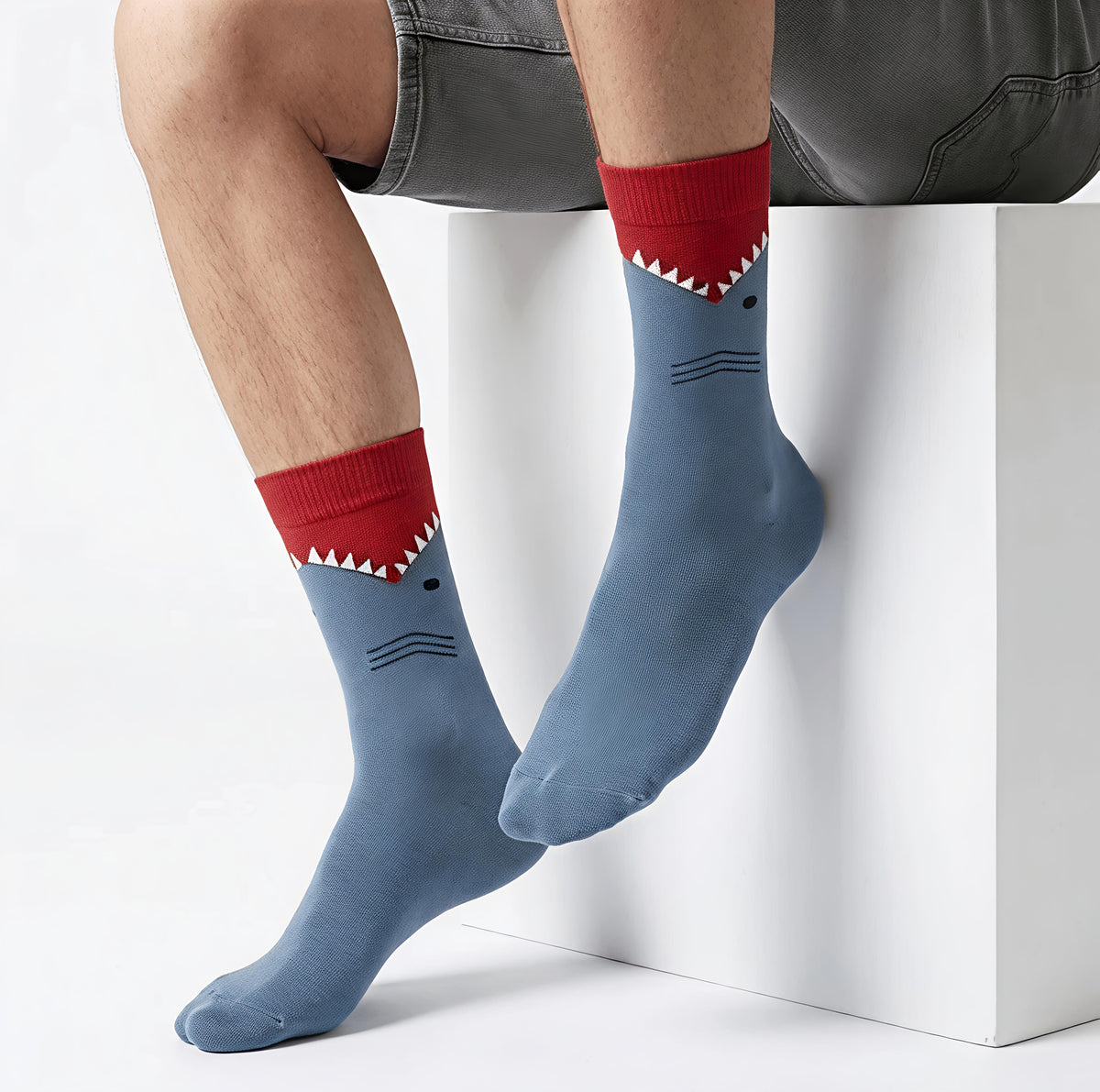 3D ANIMAL CREW SOCKS (PACK OF 3)