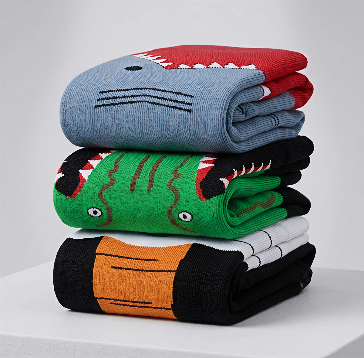 3D ANIMAL CREW SOCKS (PACK OF 3)