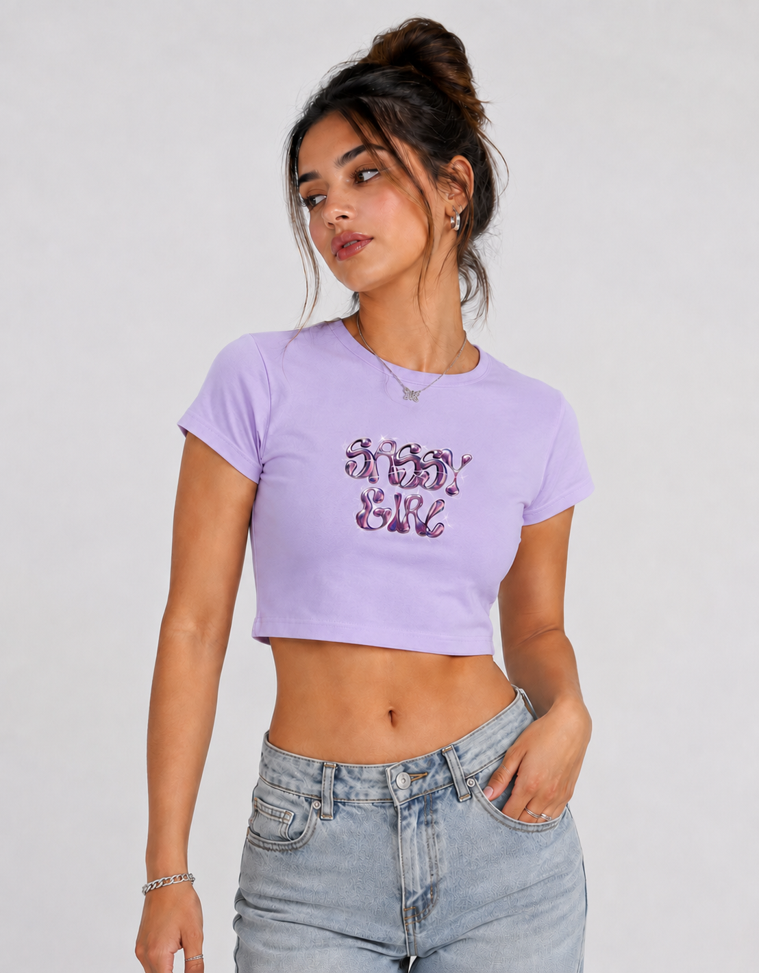 Sassy Girl: Cropped Top
