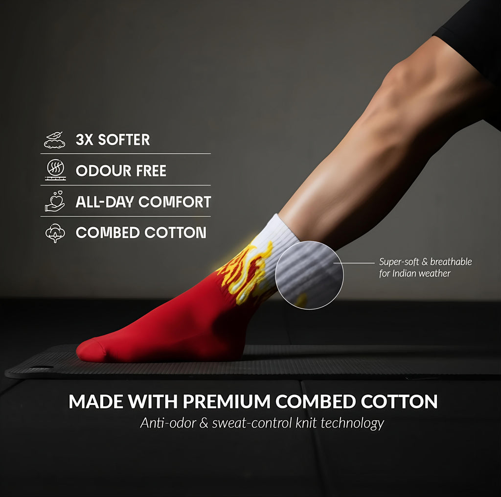 FLAME 1.0 CREW SOCKS (PACK OF 7)