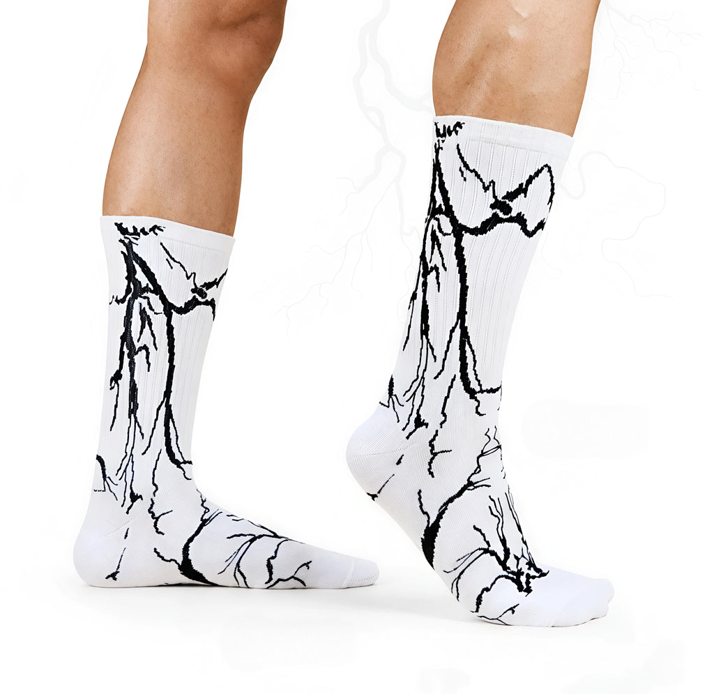 BOLD LIGHTNING CREW SOCKS (PACK OF 5)