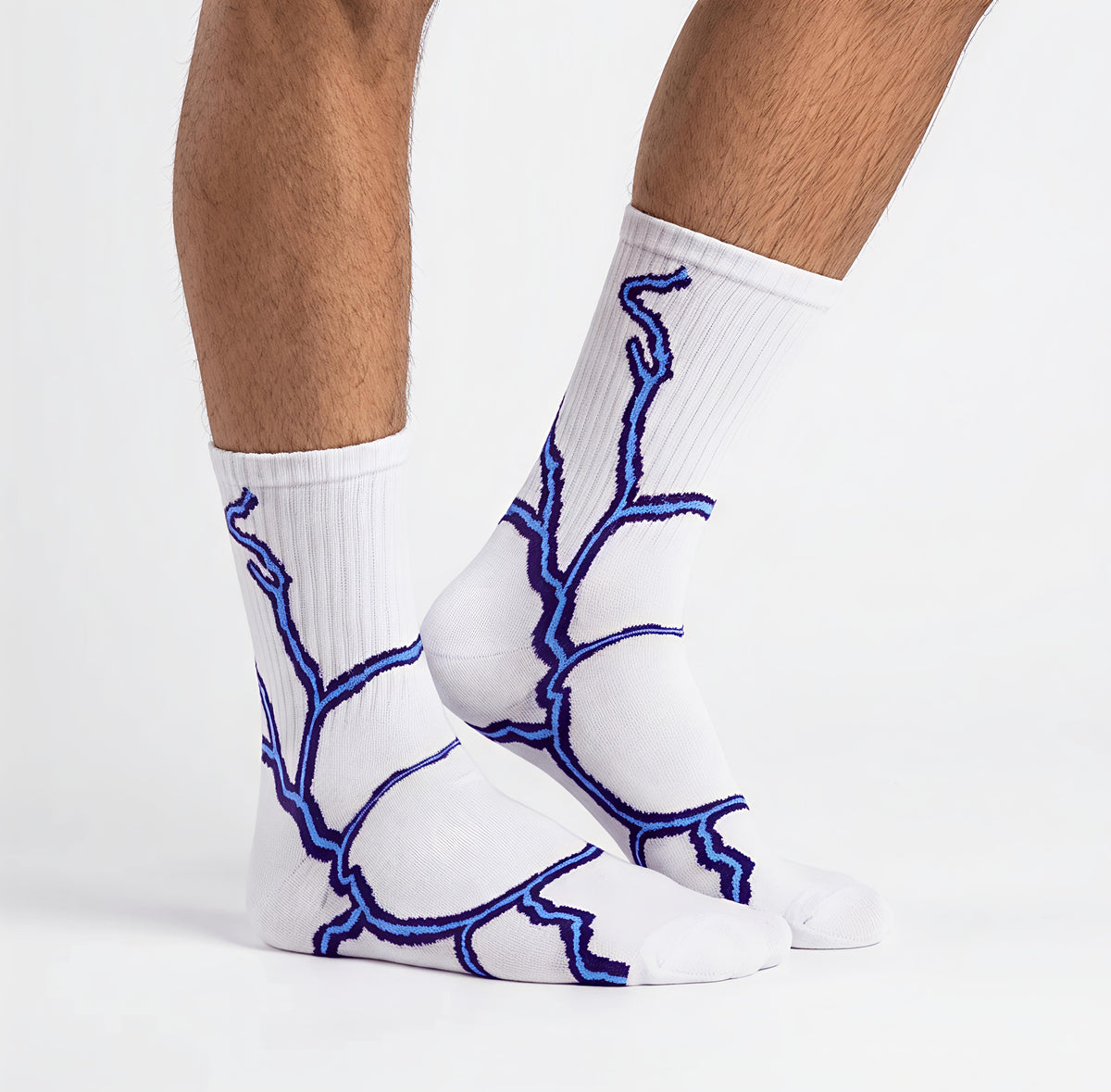 BOLD LIGHTNING CREW SOCKS (PACK OF 5)