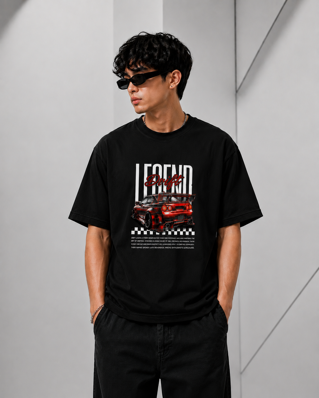 Legend Drift Graphic T-Shirt for Men & Women : Premium Cotton