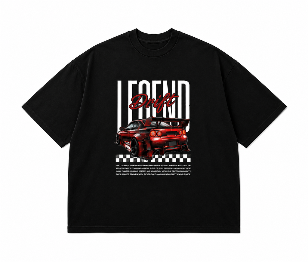 Legend Drift Graphic T-Shirt for Men & Women : Premium Cotton