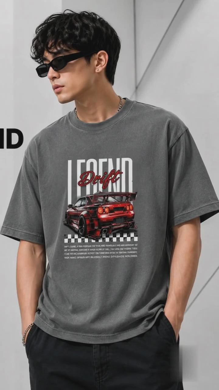 Legend Drift Graphic T-Shirt for Men & Women : Premium Cotton